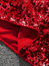 Young Girls & Toddler Girls Elegant Ombre Sequin Decorative Midi Skirt, Suitable For Party Occasions